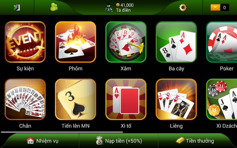 Mibet sở hữu kho game bài đa dạng đáp ứng mọi nhu cầu cá cược